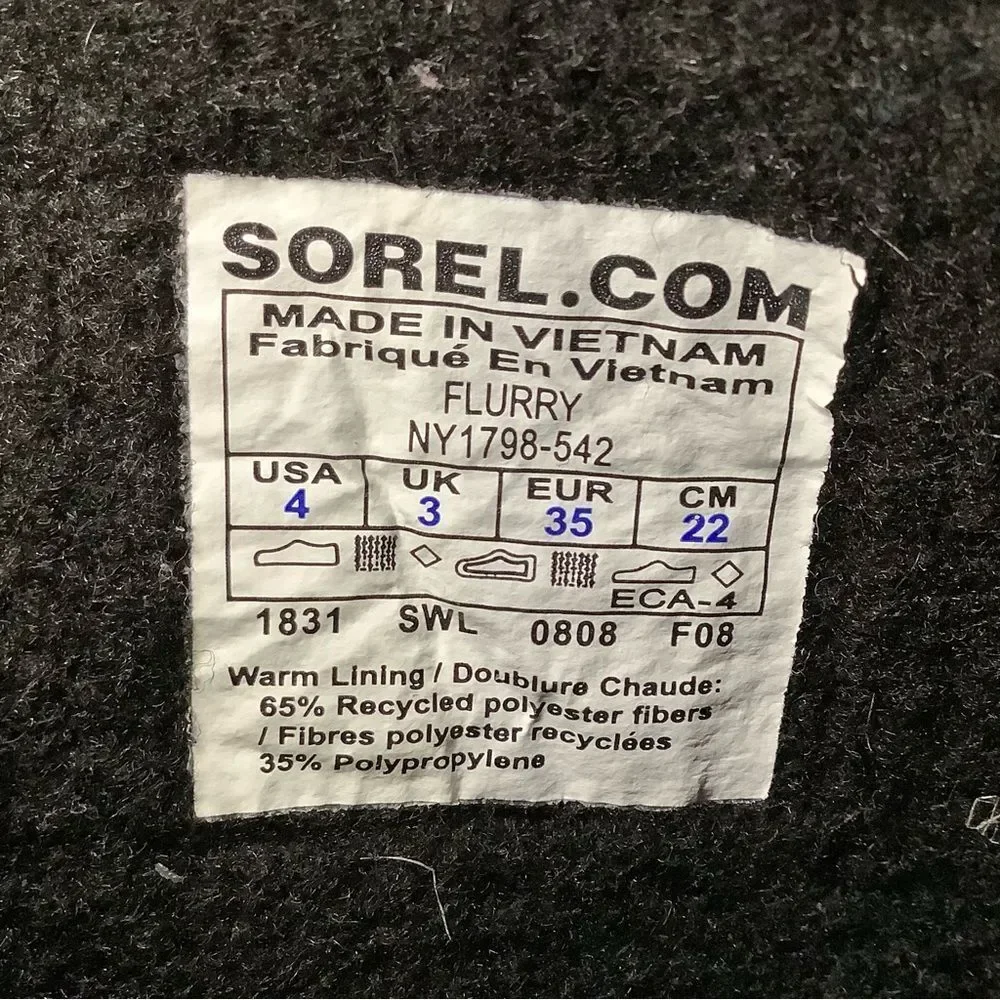Sorel flurry lavender